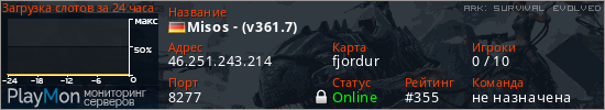 баннер для сервера ark. Misos - (v361.7)