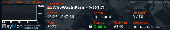 баннер для сервера ark. WhoWasInParis - (v361.7)