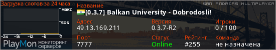 баннер для сервера samp. [0.3.7] Balkan University - Dobrodosli!