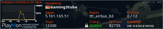баннер для сервера garrysmod. GamingStube