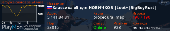 баннер для сервера rust. Классика x5 для НОВИЧКОВ |Loot+|BigBoyRust|