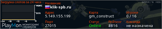 баннер для сервера garrysmod. klik-spb.ru