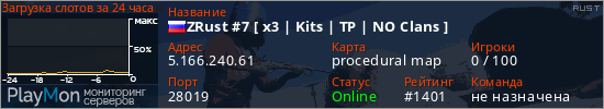 баннер для сервера rust. ZRust #7 [ x3 | Kits | TP | NO Clans ]
