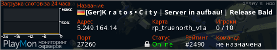 баннер для сервера garrysmod. [Ger]K r a t o s &bull; C i t y | Server in aufbau! | Release Bald