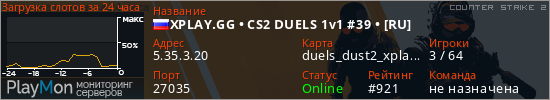 баннер для сервера cs2. XPLAY.GG • CS2 DUELS 1v1 #39 • [RU]