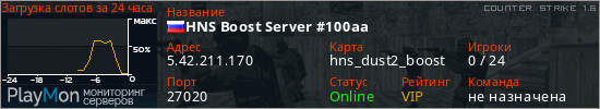 баннер для сервера cs. HNS Boost Server #100aa