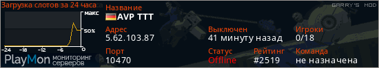 баннер для сервера garrysmod. AVP TTT