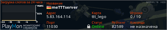 баннер для сервера garrysmod. meTTTserver