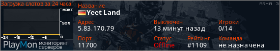 баннер для сервера arma3. Yeet Land