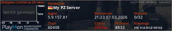 баннер для сервера css. My PZ Server