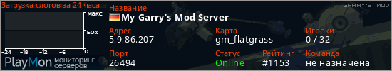 баннер для сервера garrysmod. My Garry's Mod Server
