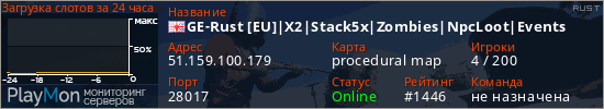 баннер для сервера rust. GE-Rust [EU]|X2|Stack5x|Zombies|NpcLoot|Events