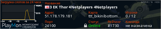 баннер для сервера garrysmod. 3 EK Thor 4Netplayers 4Netplayers