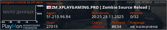 баннер для сервера css. ZM.XPLAYGAMING.PRO [ Zombie Source Reload ]