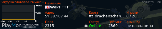 баннер для сервера garrysmod. WoPs TTT