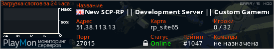 баннер для сервера garrysmod. New SCP-RP || Development Server || Custom Gamemode