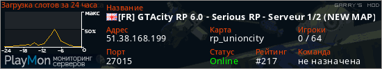 баннер для сервера garrysmod. [FR] GTAcity RP 6.0 - Serious RP - Serveur 1/2 (NEW MAP)