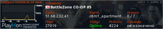 баннер для сервера l4d2. BattleZone CO-OP #5