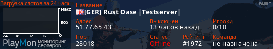 баннер для сервера rust. [GER] Rust Oase |Testserver|