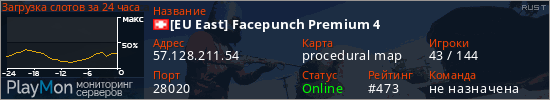 баннер для сервера rust. [EU East] Facepunch Premium 4