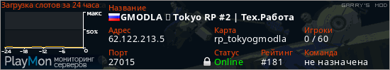 баннер для сервера garrysmod. GMODLA ★ Tokyo RP #2 | Тех.Работа