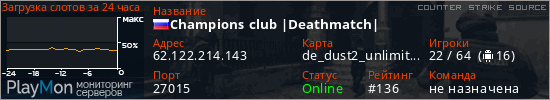 баннер для сервера css. Champions club |Deathmatch|