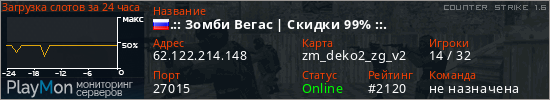 баннер для сервера cs. .:: Зомби Вегас | Скидки 99% ::.