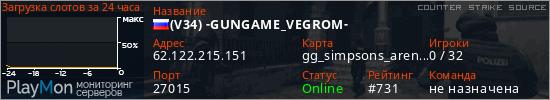 баннер для сервера css. (V34) -GUNGAME_VEGROM-