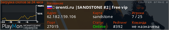 баннер для сервера cs2. ★ orenti.ru |SANDSTONE #2| free vip