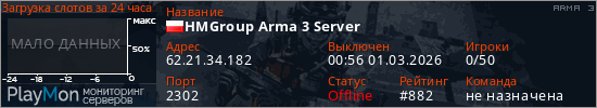 баннер для сервера arma3. HMGroup Arma 3 Server