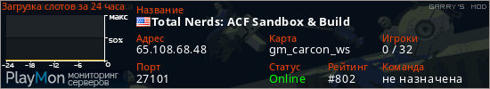 баннер для сервера garrysmod. Total Nerds: ACF Sandbox & Build