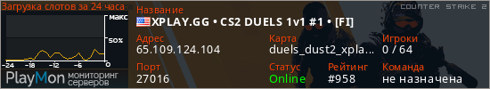баннер для сервера cs2. XPLAY.GG • CS2 DUELS 1v1 #1 • [FI]