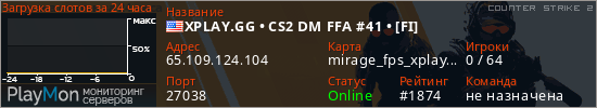 баннер для сервера cs2. XPLAY.GG • CS2 DM FFA #41 • [FI]
