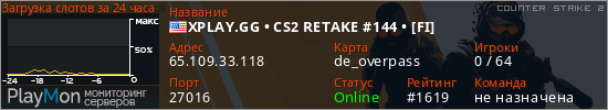 баннер для сервера cs2. XPLAY.GG • CS2 RETAKE #144 • [FI]