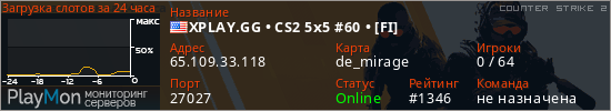баннер для сервера cs2. XPLAY.GG • CS2 5x5 #60 • [FI]
