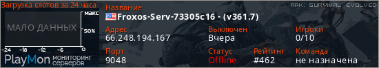 баннер для сервера ark. Froxos-Serv-73305c16 - (v361.7)