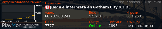 баннер для сервера samp. Juega e interpreta en Gotham City 0.3.DL