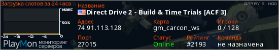 баннер для сервера garrysmod. Direct Drive 2 - Build & Time Trials [ACF 3]