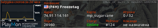 баннер для сервера cod4. {F4H} Freezetag