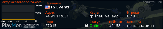 баннер для сервера garrysmod. TG Events