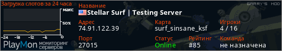 баннер для сервера garrysmod. Stellar Surf | Testing Server