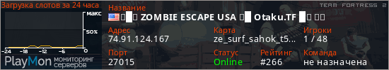баннер для сервера tf2. ▟█▙ ZOMBIE ESCAPE USA ▟█ Otaku.TF █▙ ▟▙