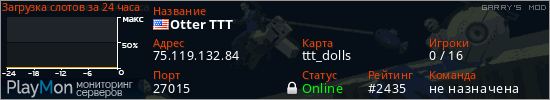 баннер для сервера garrysmod. Otter TTT