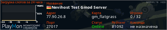 баннер для сервера garrysmod. Nevihost Test Gmod Server