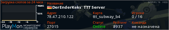 баннер для сервера garrysmod. DerEnderKeks' TTT Server