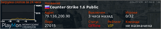 баннер для сервера cs. Counter-Strike 1.6 Public
