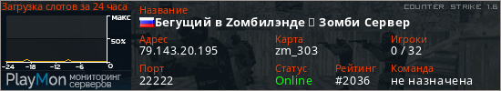 баннер для сервера cs. Бегущий в Zомбилэнде ★ Зомби Сервер