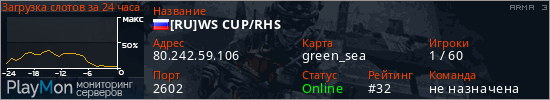 баннер для сервера arma3. [RU]WS CUP/RHS