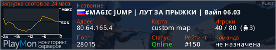 баннер для сервера rust. #MAGIC JUMP | ЛУТ ЗА ПРЫЖКИ | Вайп 06.03