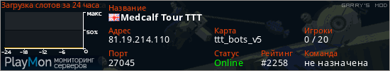 баннер для сервера garrysmod. Medcalf Tour TTT